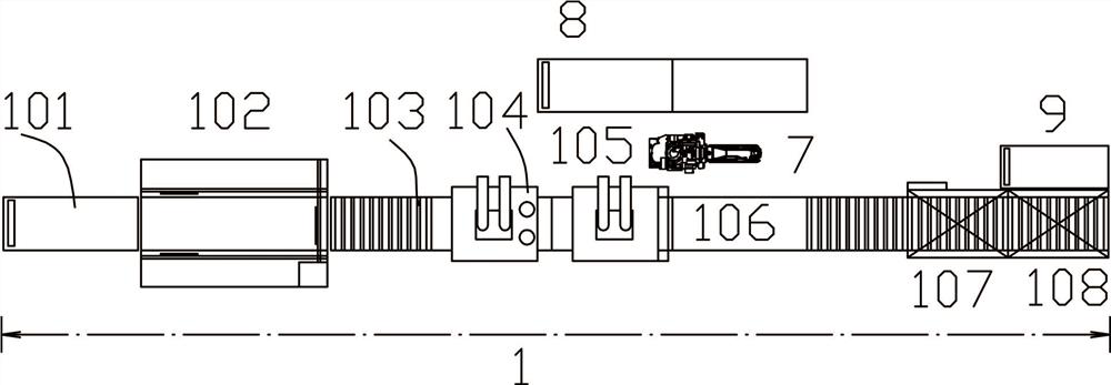 Double-face-plate full-automatic wooden door production line