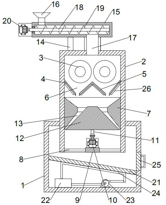 Fine particle natural graphite synthesis process method and device