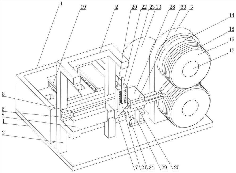 Grinding device for sewing machine needle production