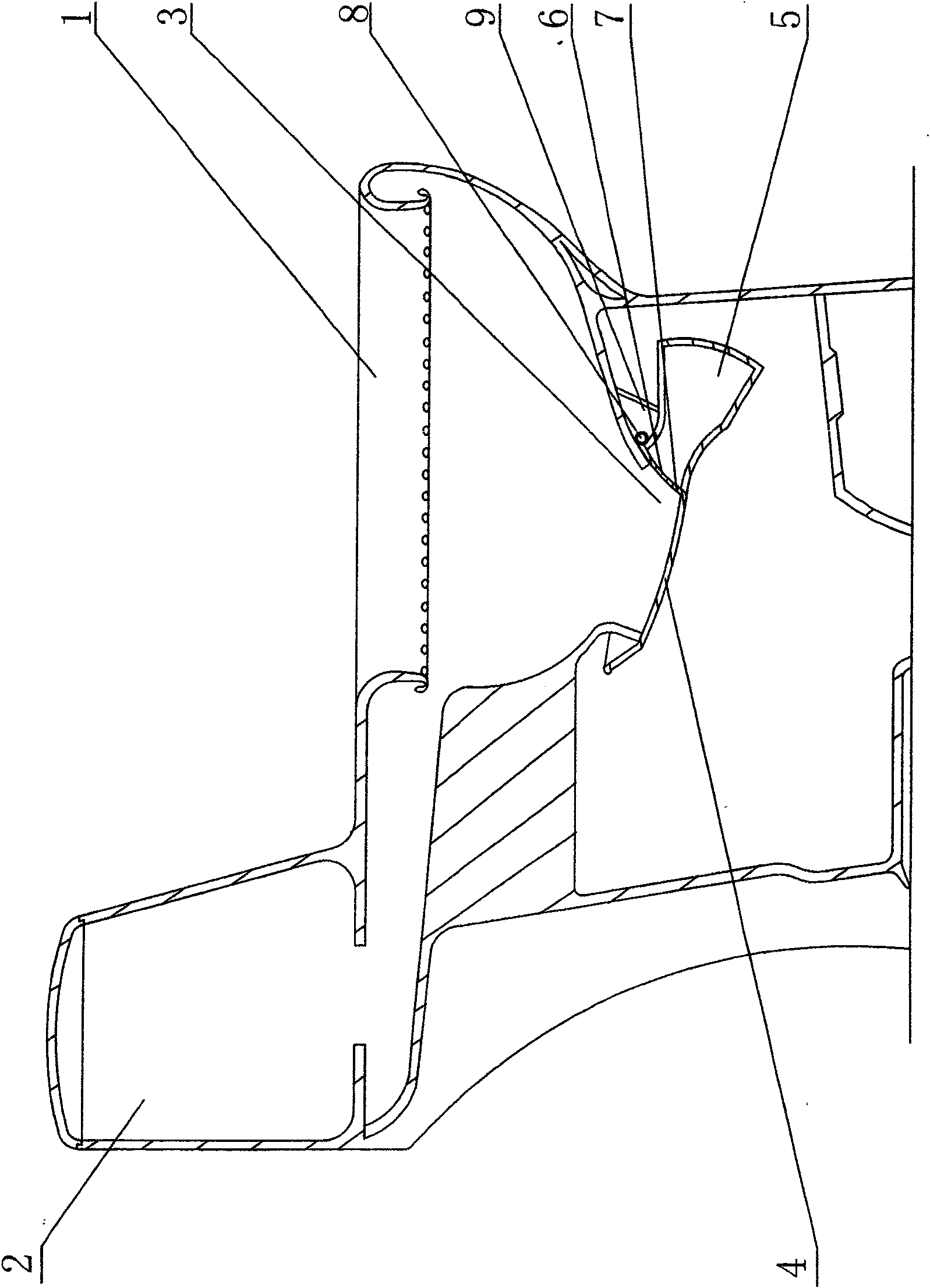 Fluid power flushing toilet