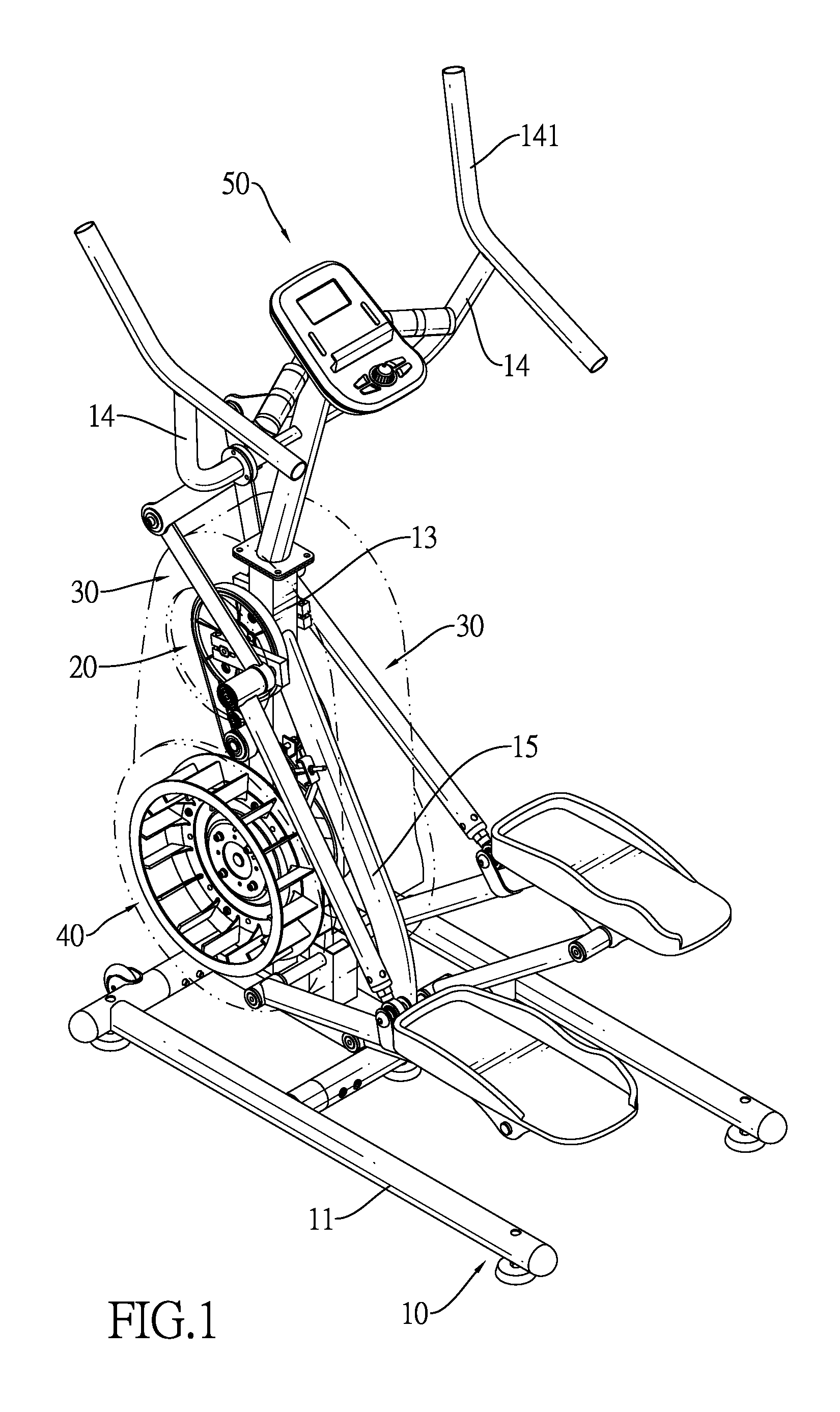 Stepping exercise machine