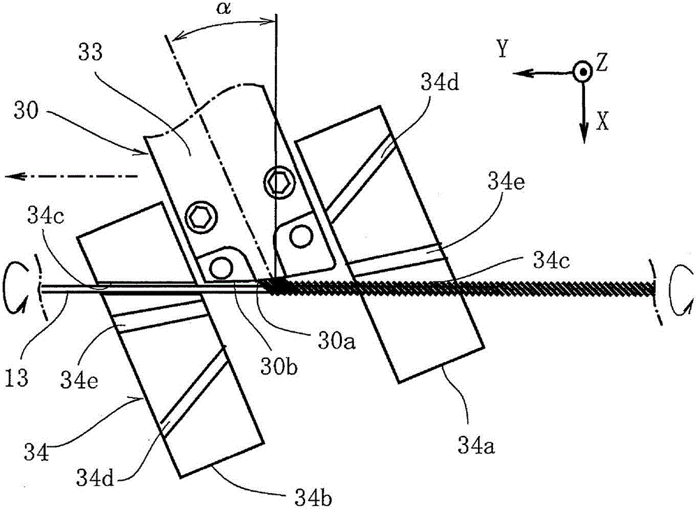 Plural-wire coiling device and plural-wire coiling method