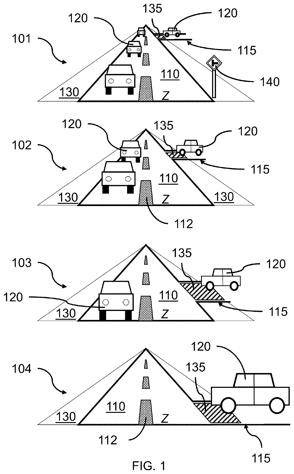 Parametric top-view representation of complex road scenes