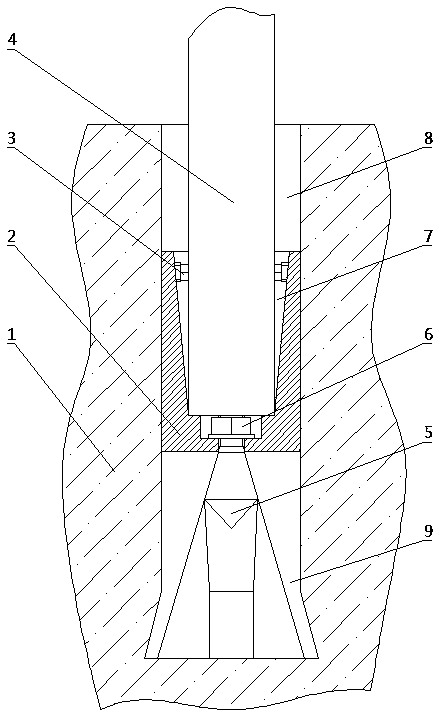 Wind-resistant and overturn-preventing external expansion pole foundation for electric power