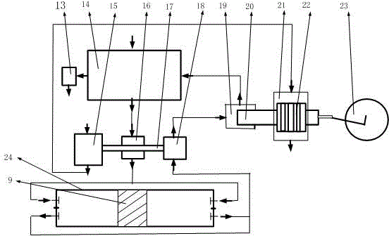 Stirling engine based on repeated piston heating