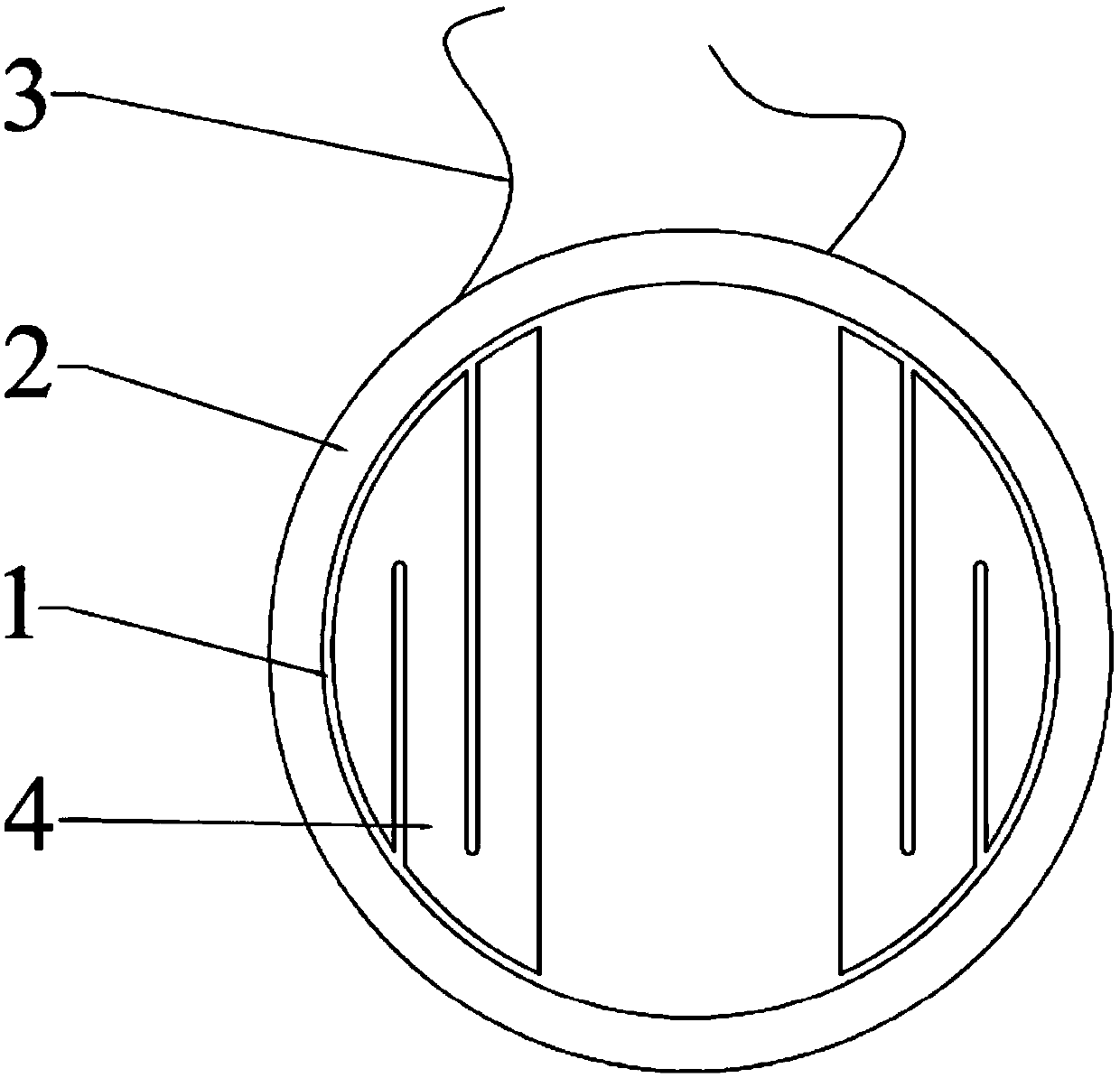 A composite diaphragm type flat-panel earphone