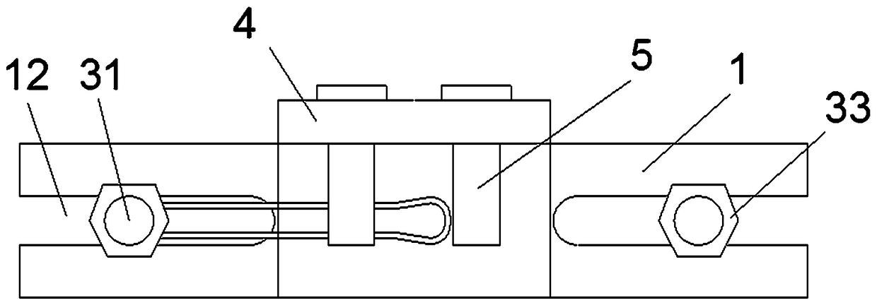 Stamping tool for semi-arc parts on torsional arms of middle and two ends of reset torsional spring