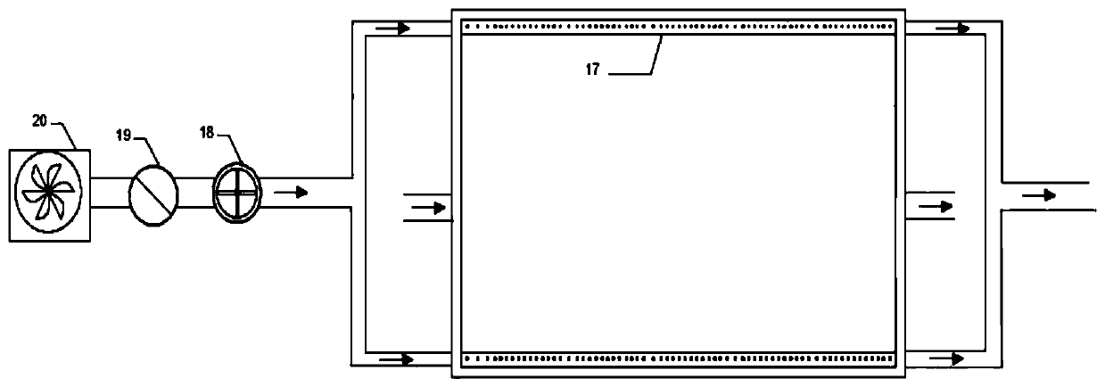 Subsurface flow exchange simulation measurement method under different groundwater recharge conditions