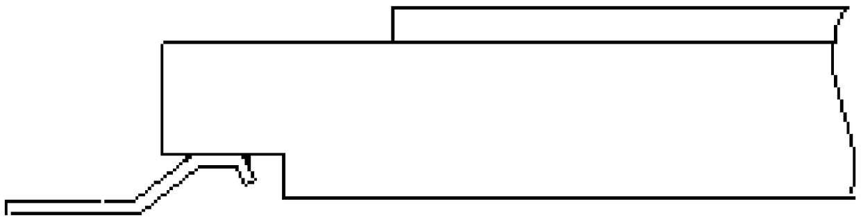 Wing-shaped lead SOP (small outline package) device and technological method for forming leads of wing-shaped lead SOP device