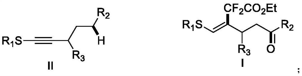 A kind of (z)-4-difluoroalkyl-5-sulfanyl-4-pentenone derivative and its preparation method