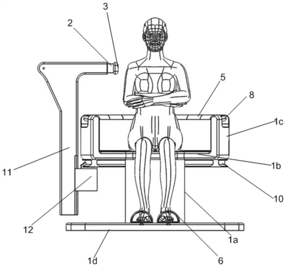 Medical multidirectional disturbance sitting posture balance training equipment