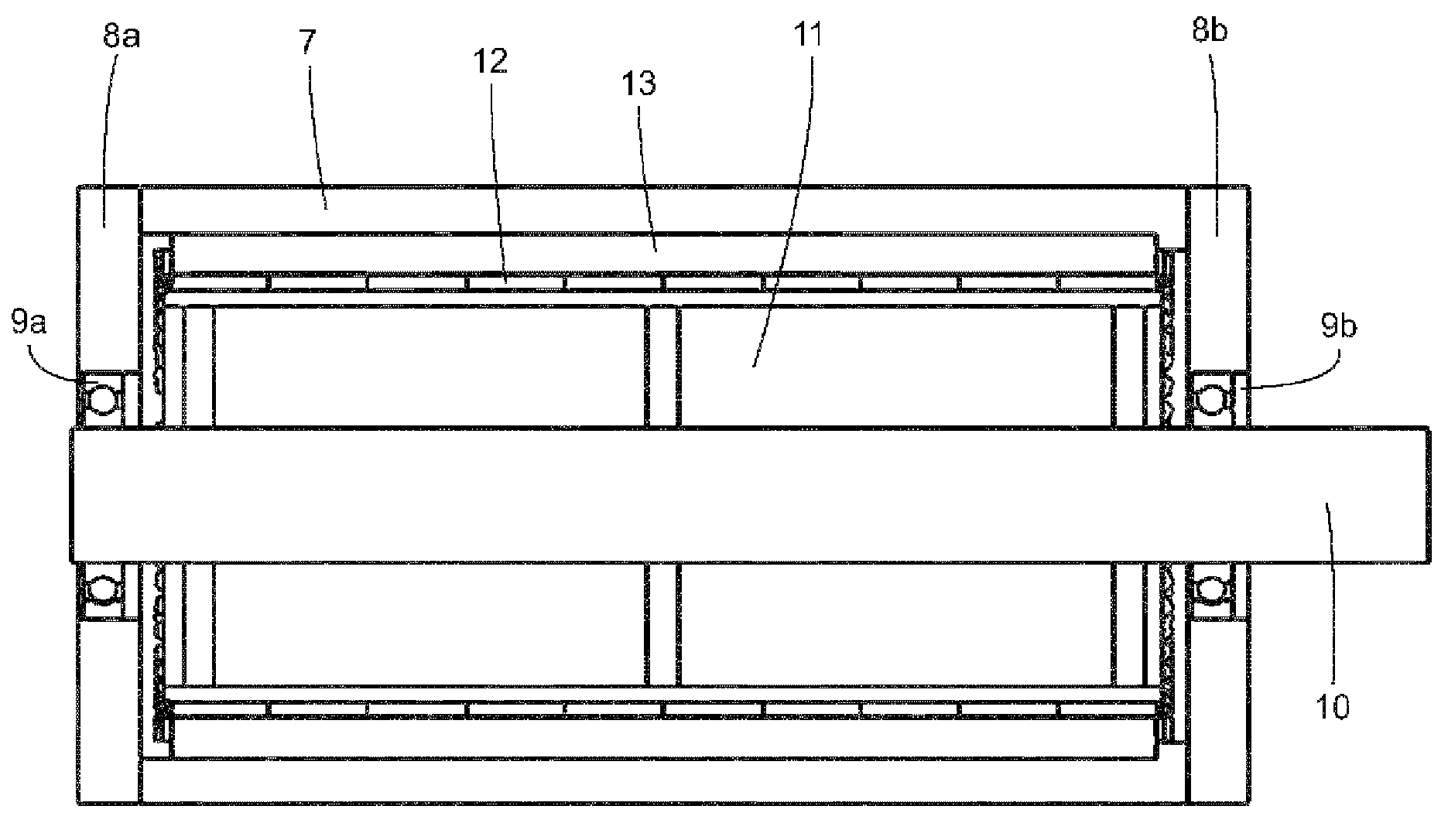 Continuous conveyor for transporting heavy bulk material or articles