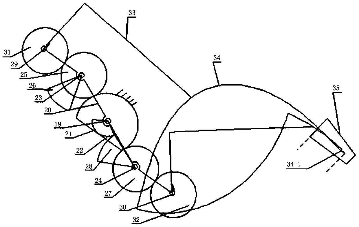 Coaxial double-rod ejection type elliptical-incomplete non-circular and circular gear planetary system seedling throwing mechanism