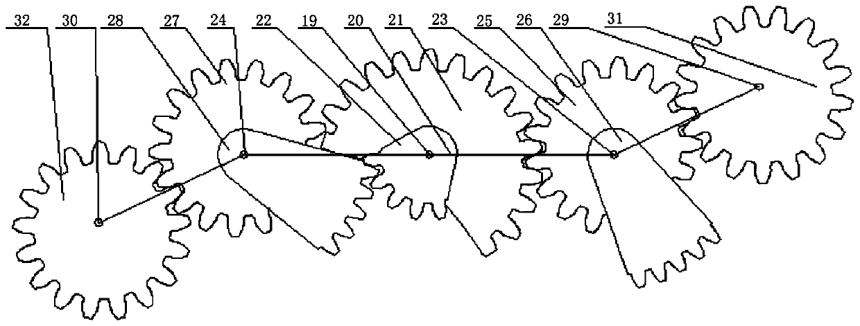 Coaxial double-rod ejection type elliptical-incomplete non-circular and circular gear planetary system seedling throwing mechanism