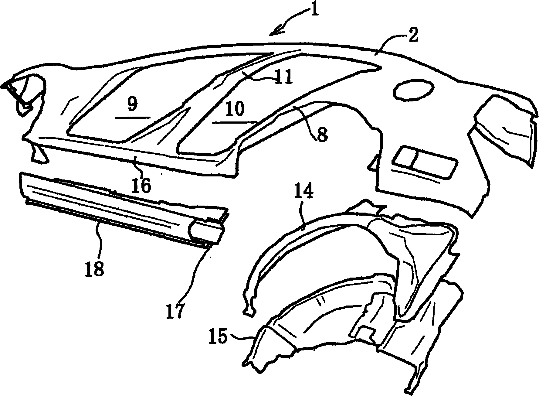 Side vehicle-body structure of automotive vehicle