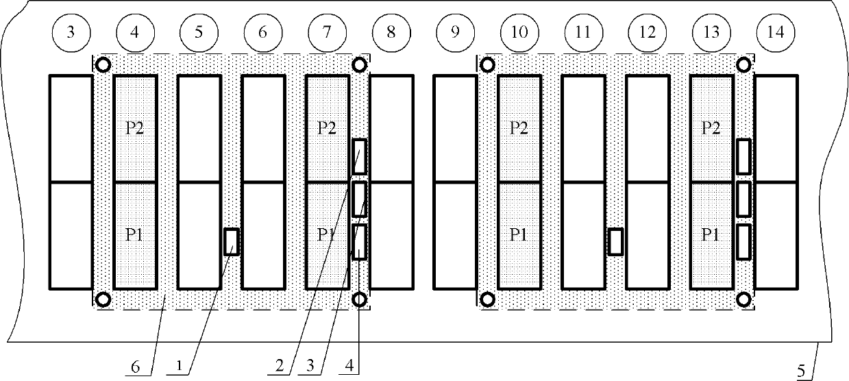 Reinforcing connecting device based on PXI backboard bridge