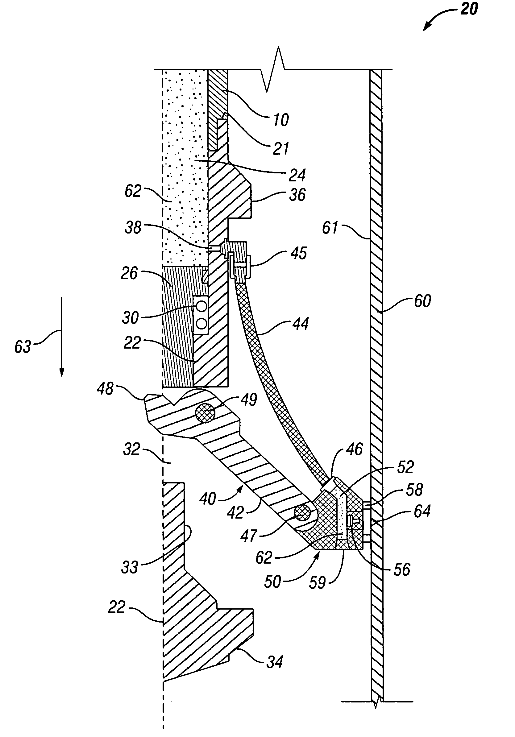 Radially expandable downhole fluid jet cutting tool