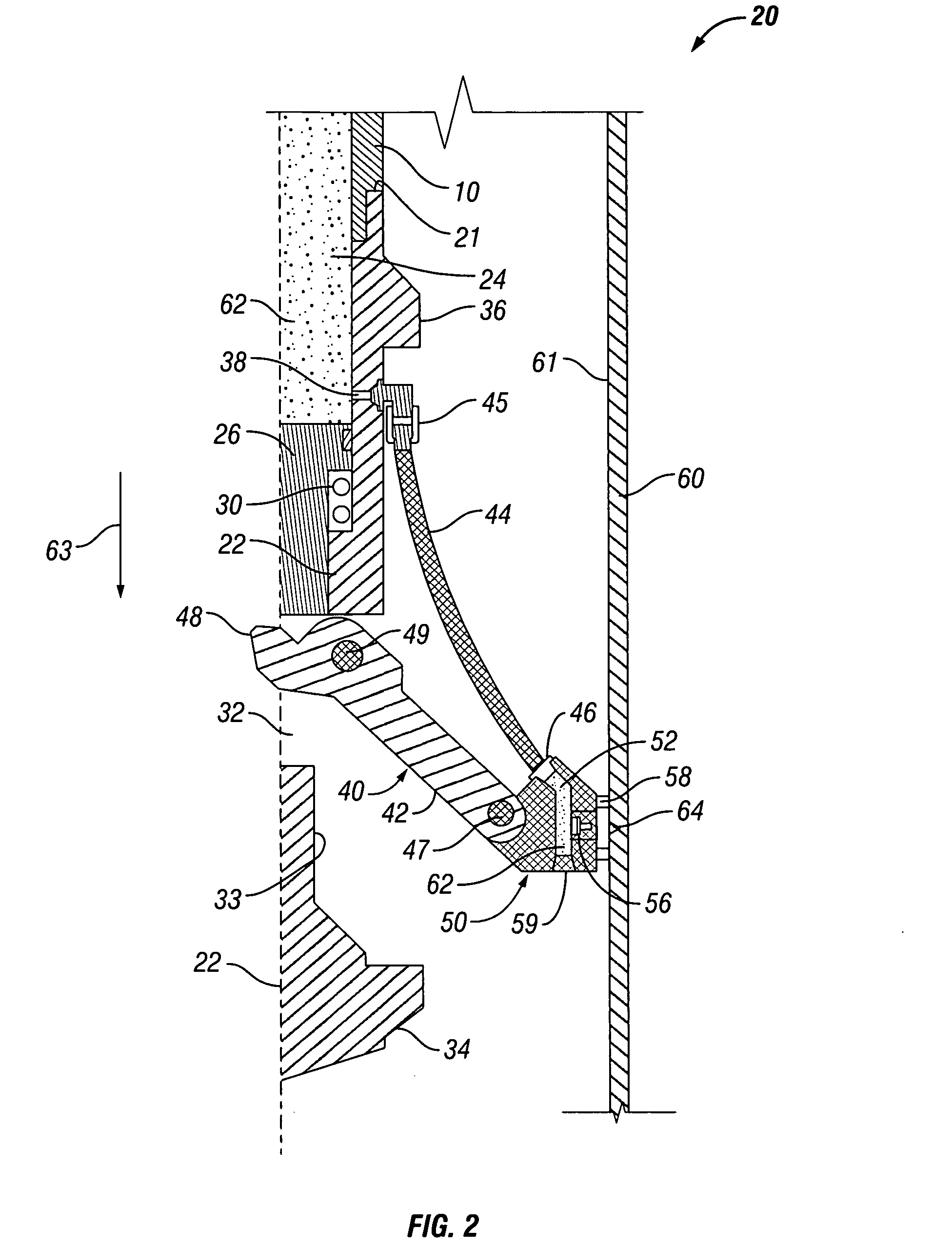 Radially expandable downhole fluid jet cutting tool