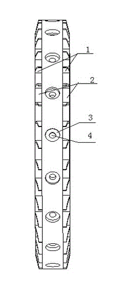 Balance disc used in solid-liquid two-phase flow conveying