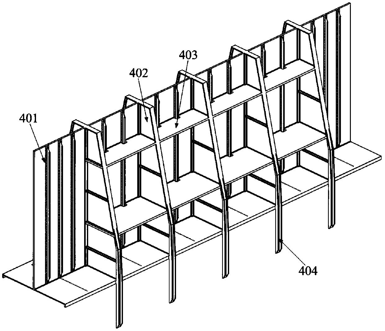 Civil aircraft keel beam structure for improving comprehensive performance of structure