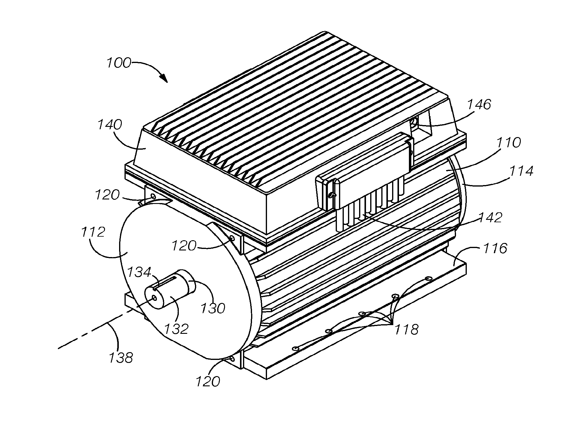 Multi-phase permanent magnet brushless DC electric motor