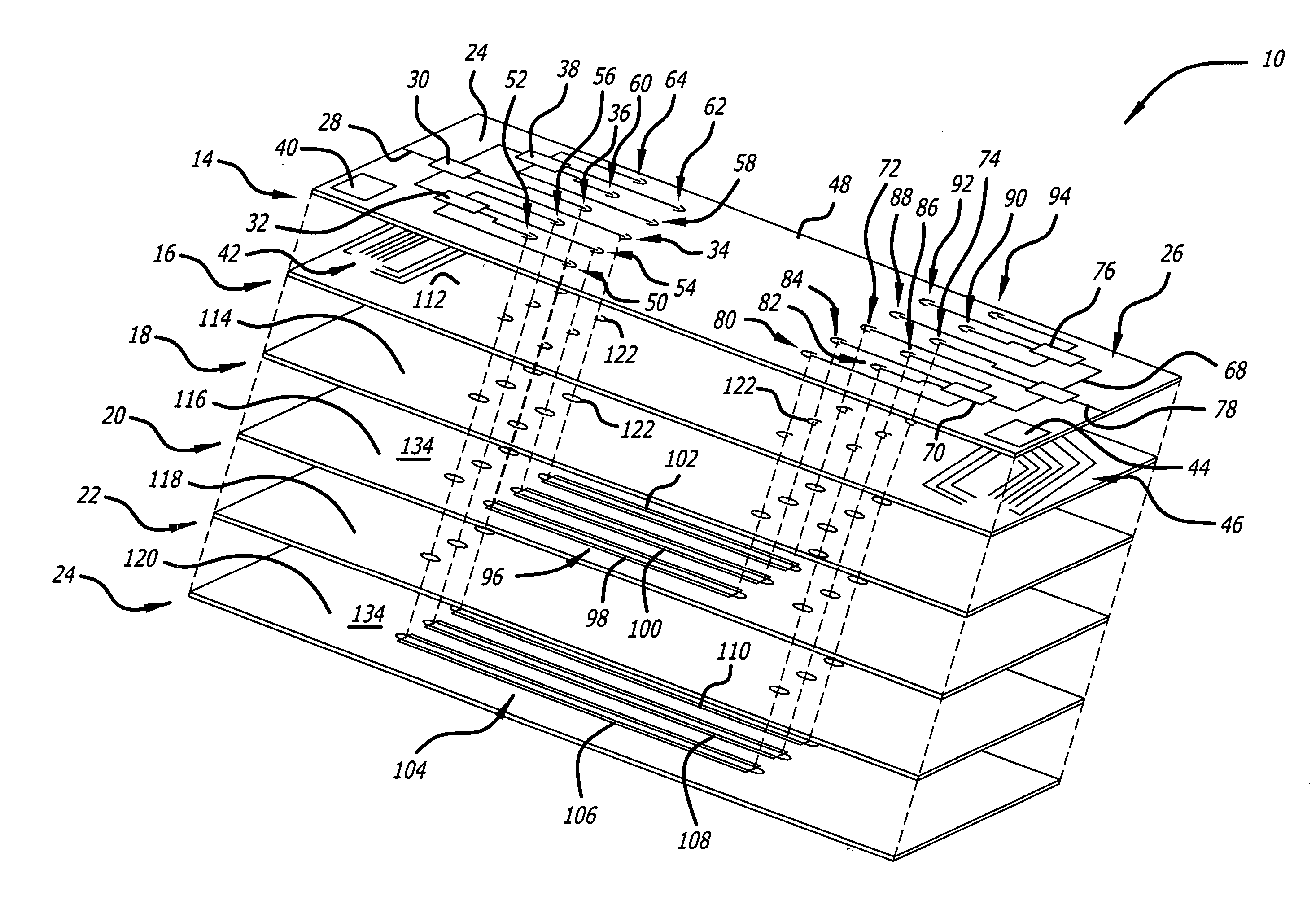 Compact multilayer circuit