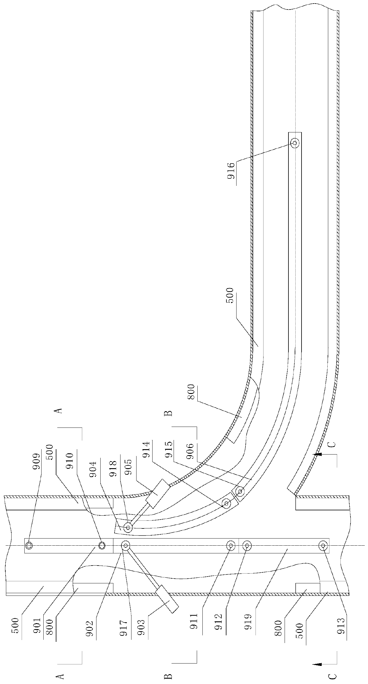 Suspended permanent magnet maglev turnout system