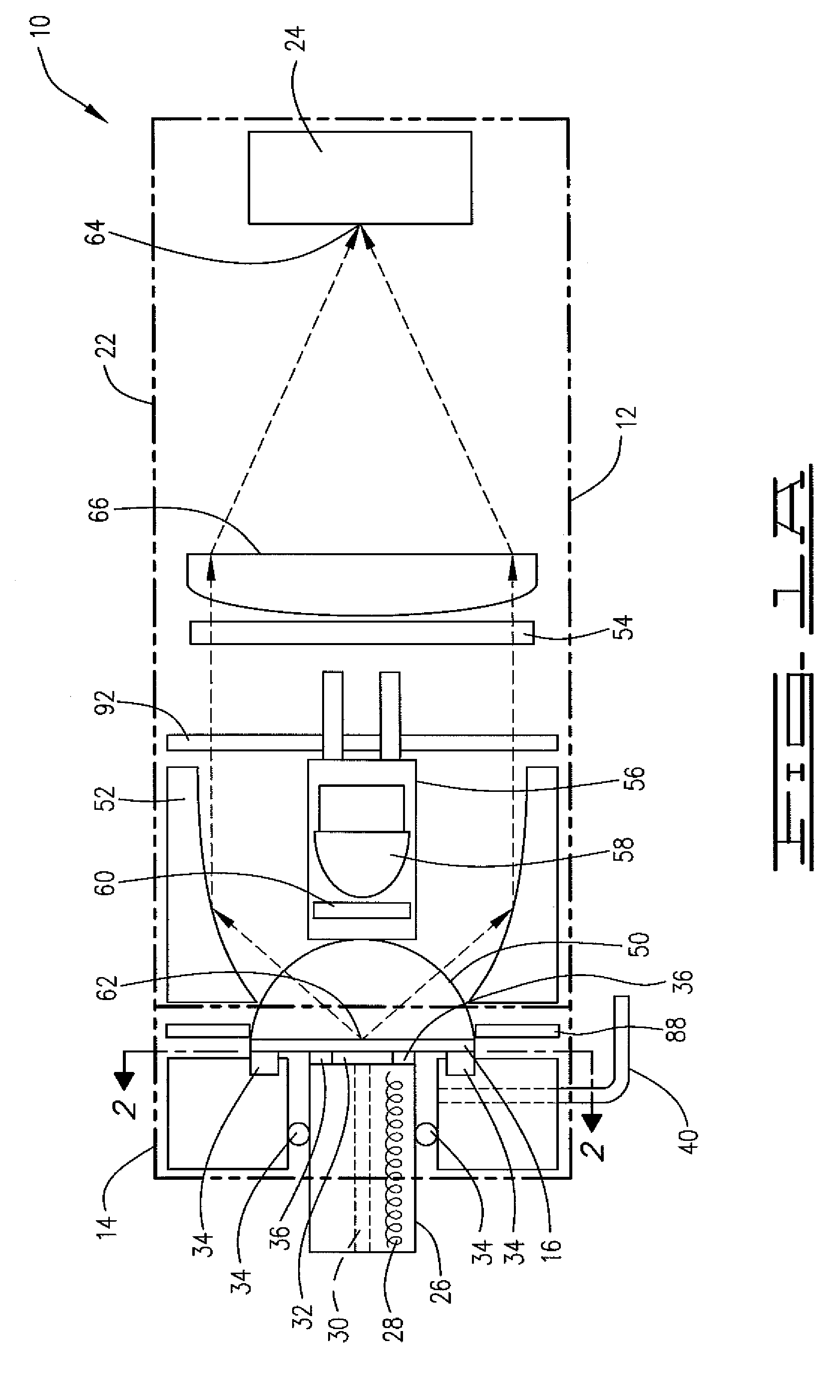 Optical emission collection and detection device and method