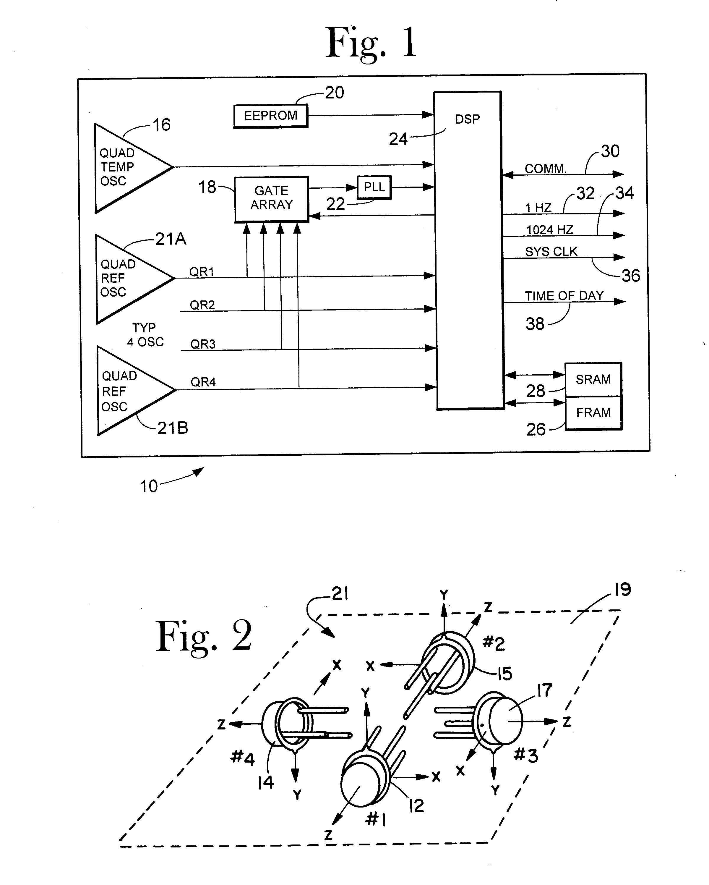 Compensated ensemble crystal oscillator for use in a well borehole system