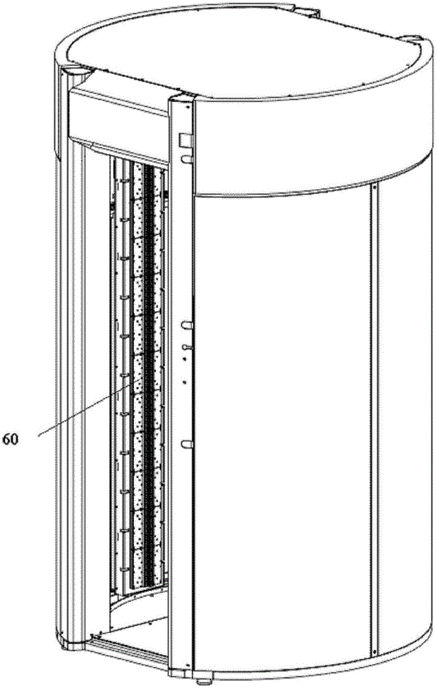 Millimeter wave holographic imaging equipment capable of executing non-concentric relative cylindrical surface scanning