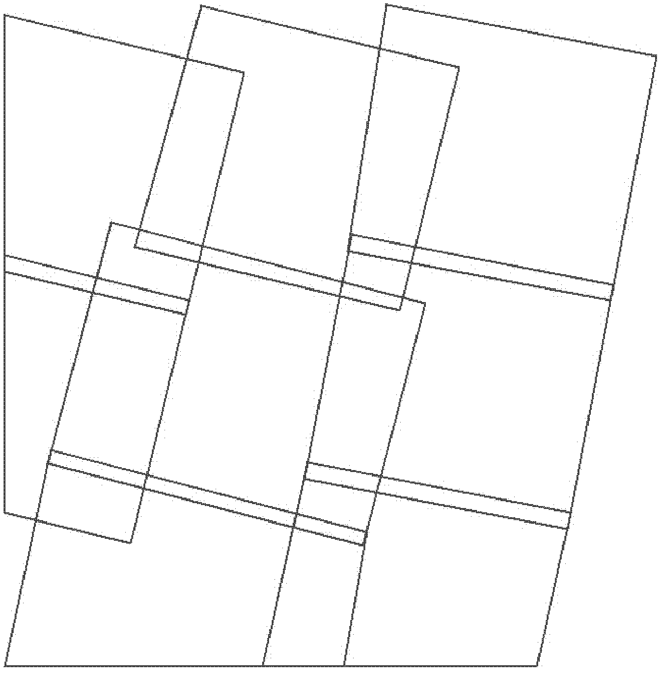 Seam line network generating method suitable for convex polygonal image effective ranges