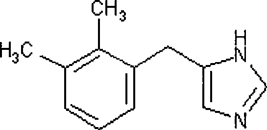 Method for preparing detomidine and the intermediate thereof