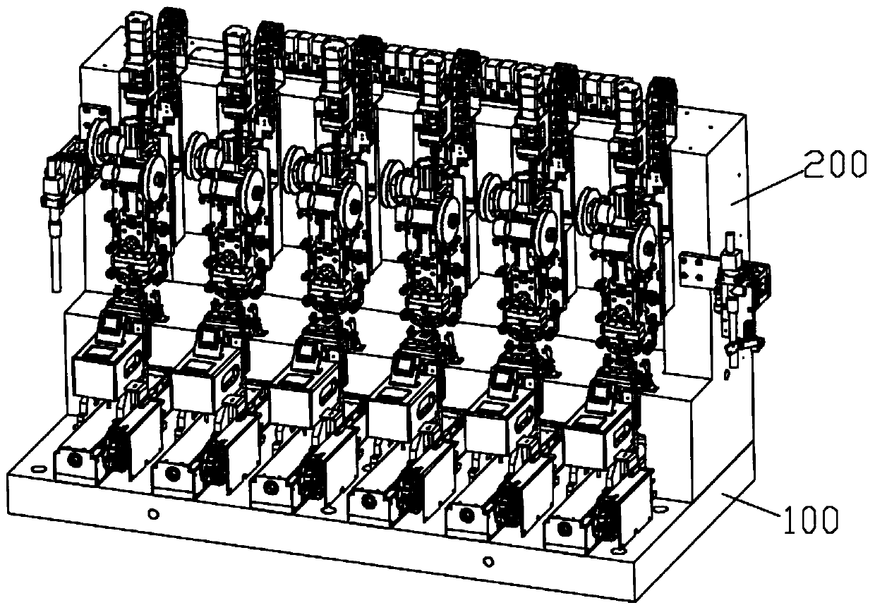 Self-pressing mechanism based on multi-stage pressure control system of air cylinder