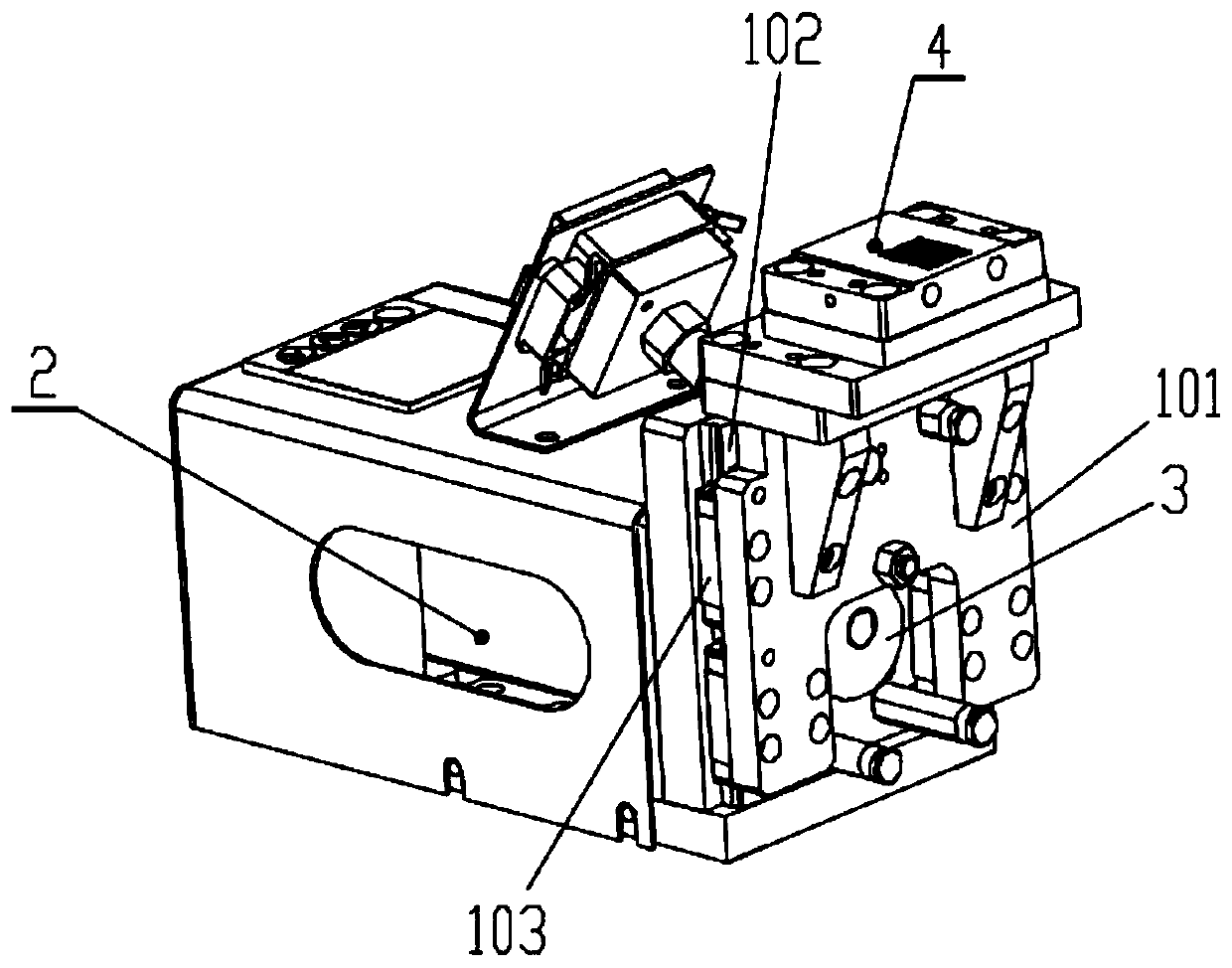 Self-pressing mechanism based on multi-stage pressure control system of air cylinder