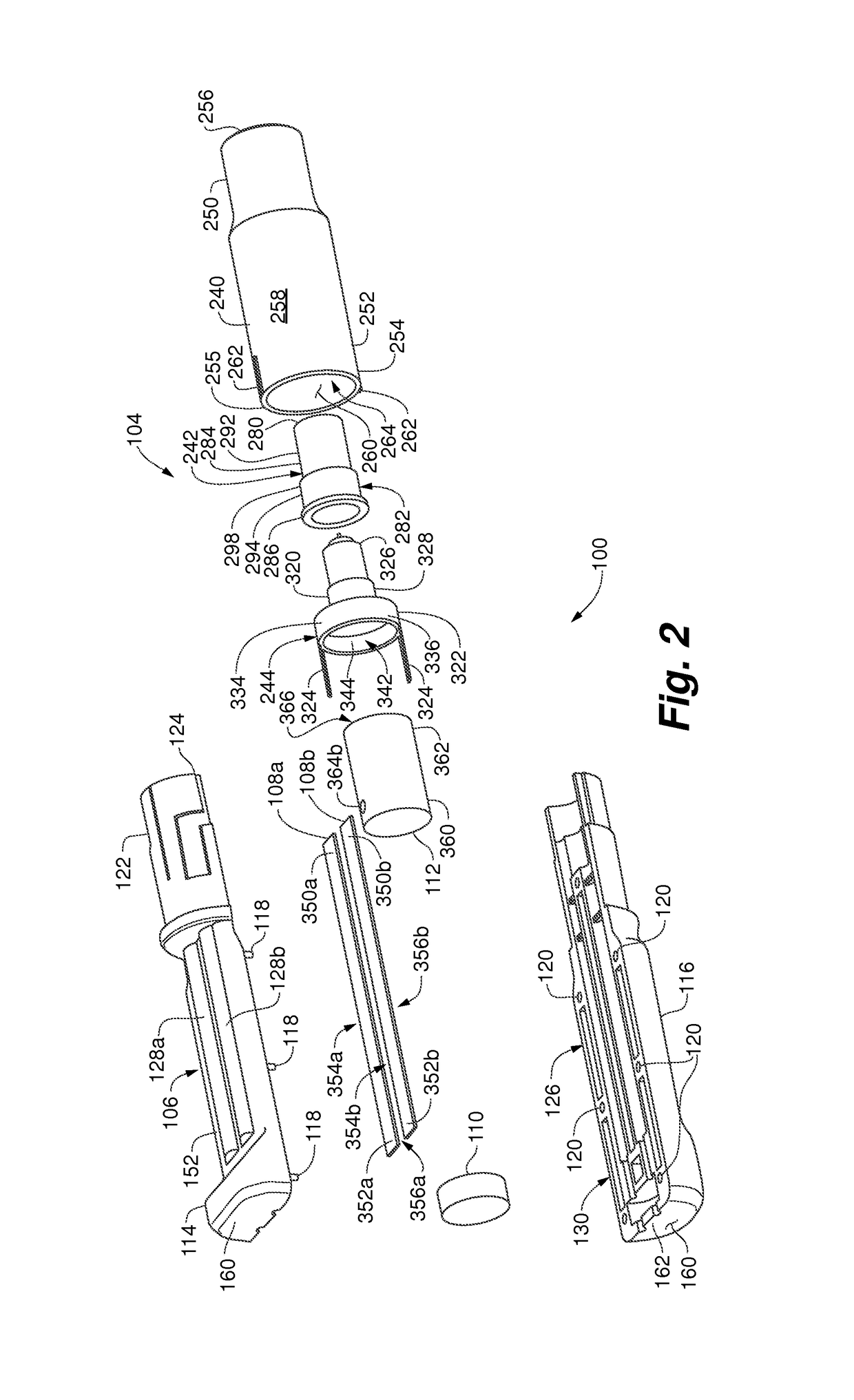 Multi-stage oral-fluid testing device