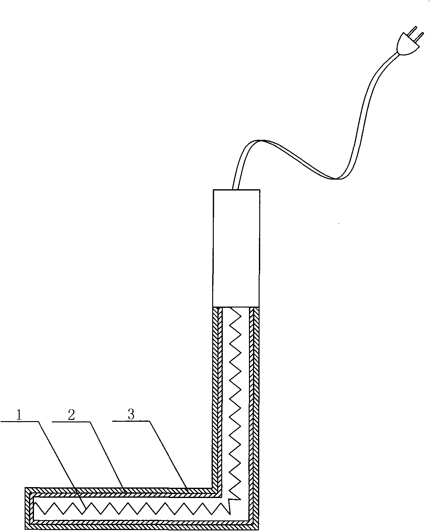 Hydrochloric acid pool heating pipe