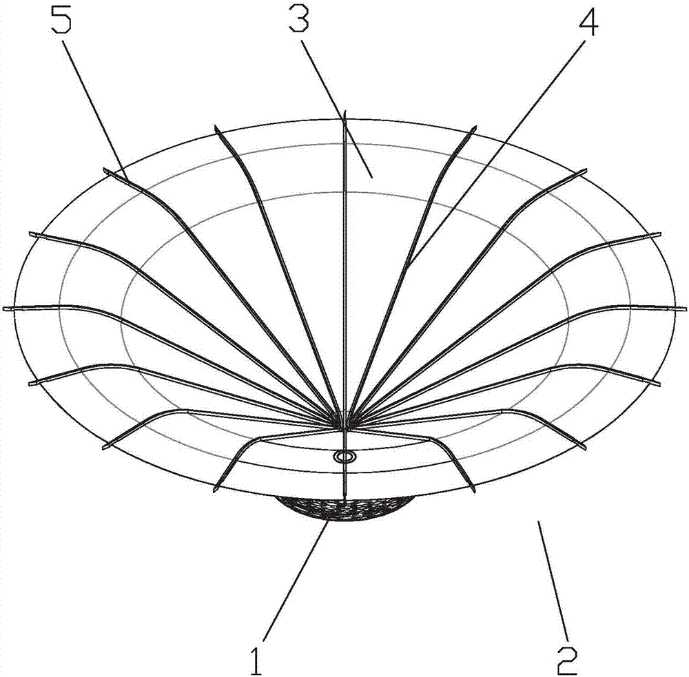 Cardiac apex mediated heart volume reduction implant