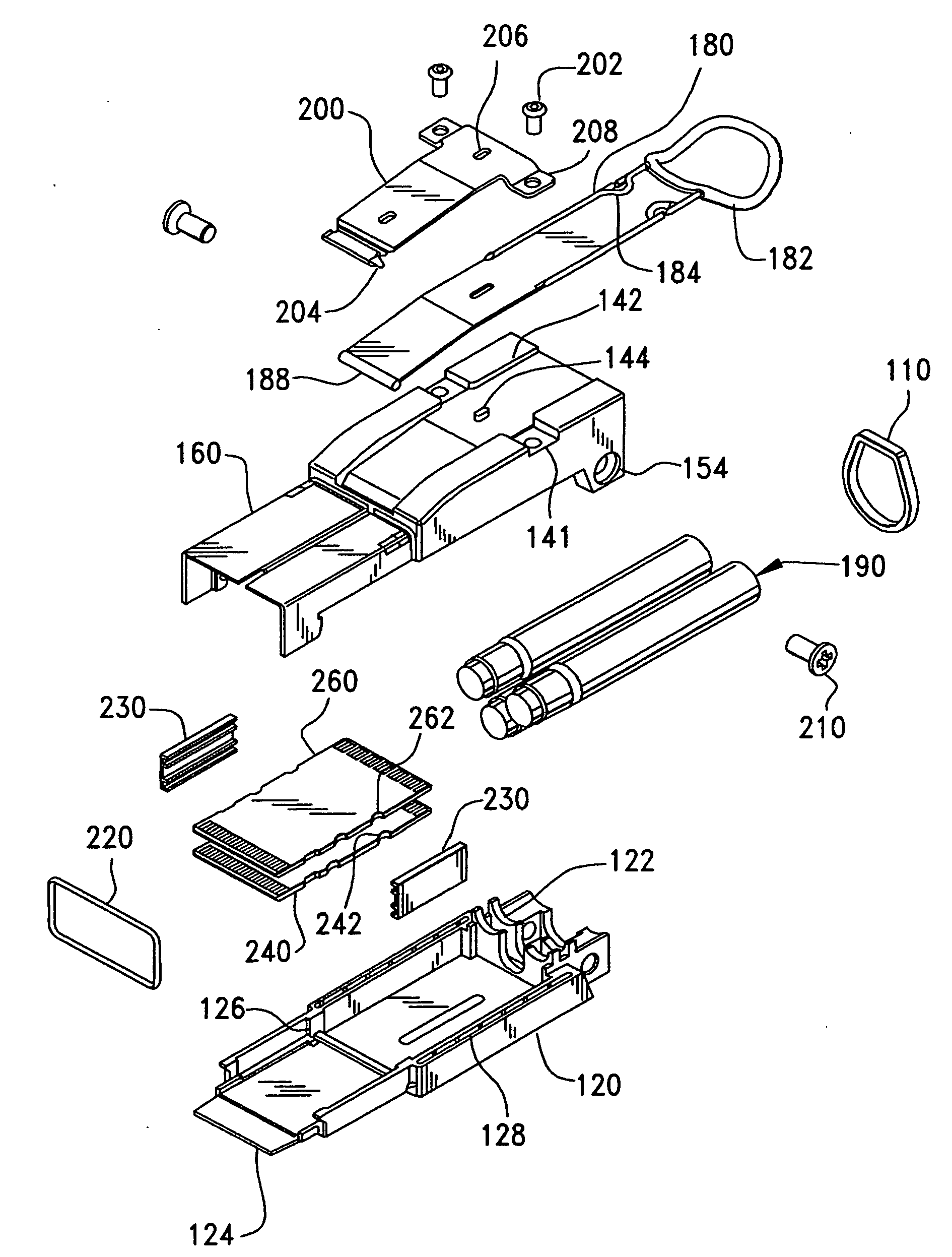 Modular connector with EMI protection