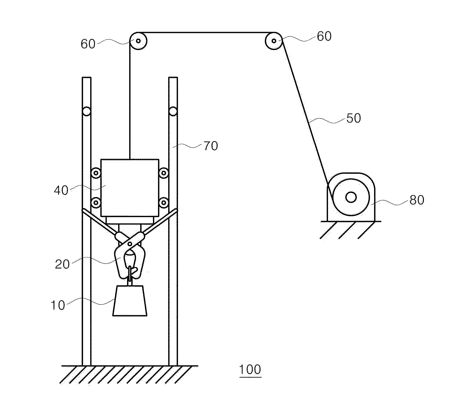 Free drop tester for allowing a free fall impact test of nuclear fuel pellet at adjustable angle