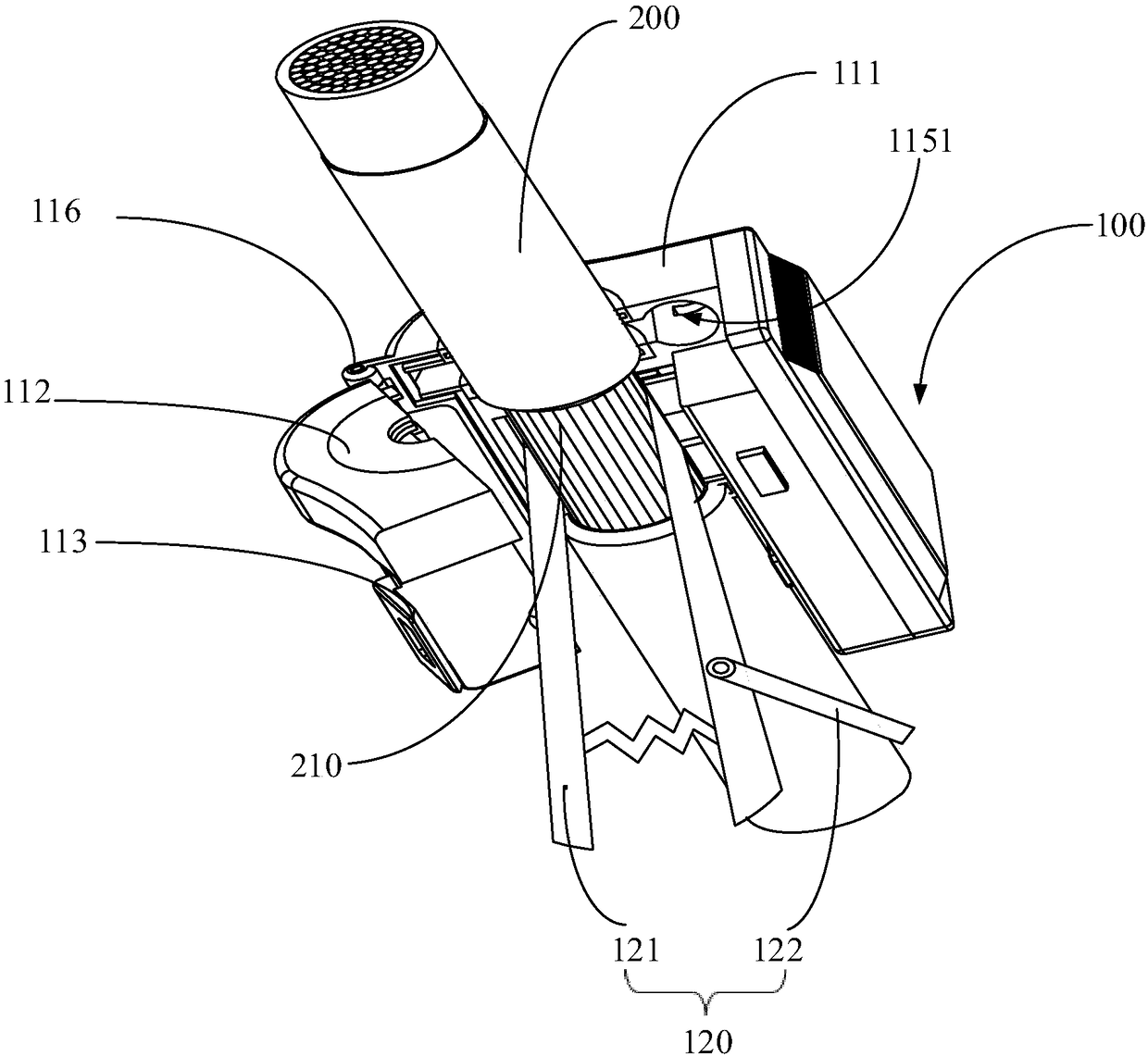 Cable grounding device and insulation housing thereof