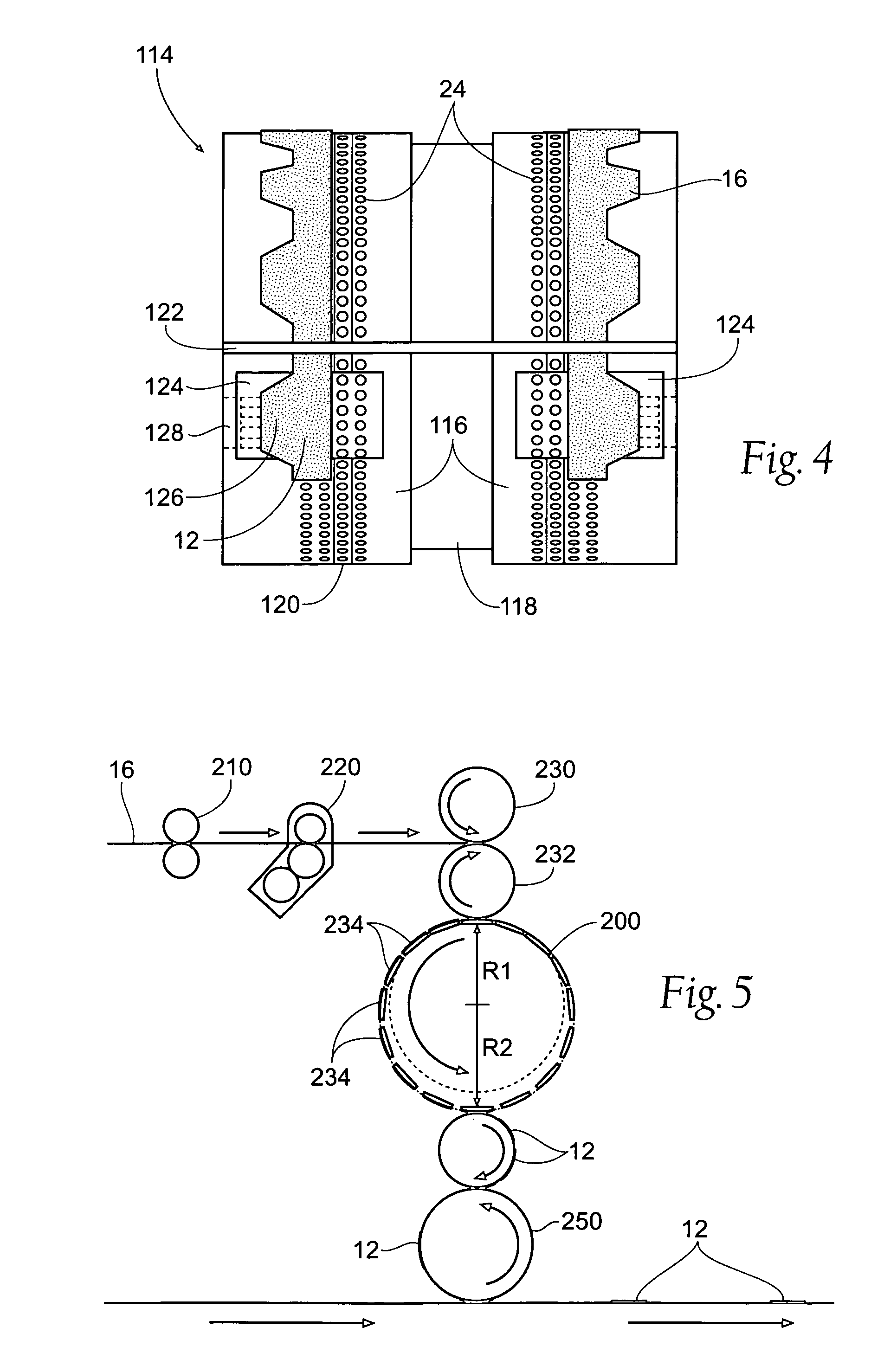 Methods and apparatus for application of nested zero waste ear to traveling web