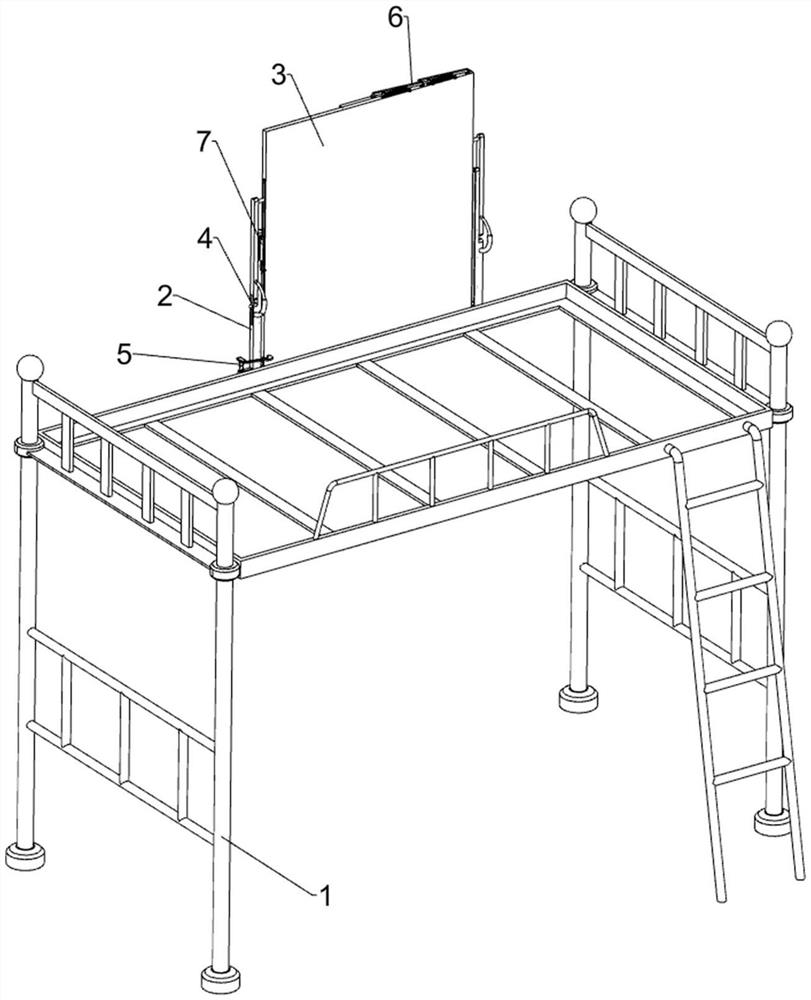 Student bed with simple table