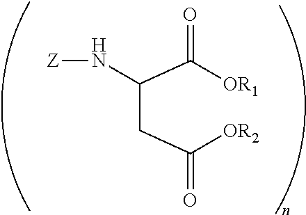 Polyurea compositions from polyaspartic esters and secondary heterocyclic amines derived aspartic esters