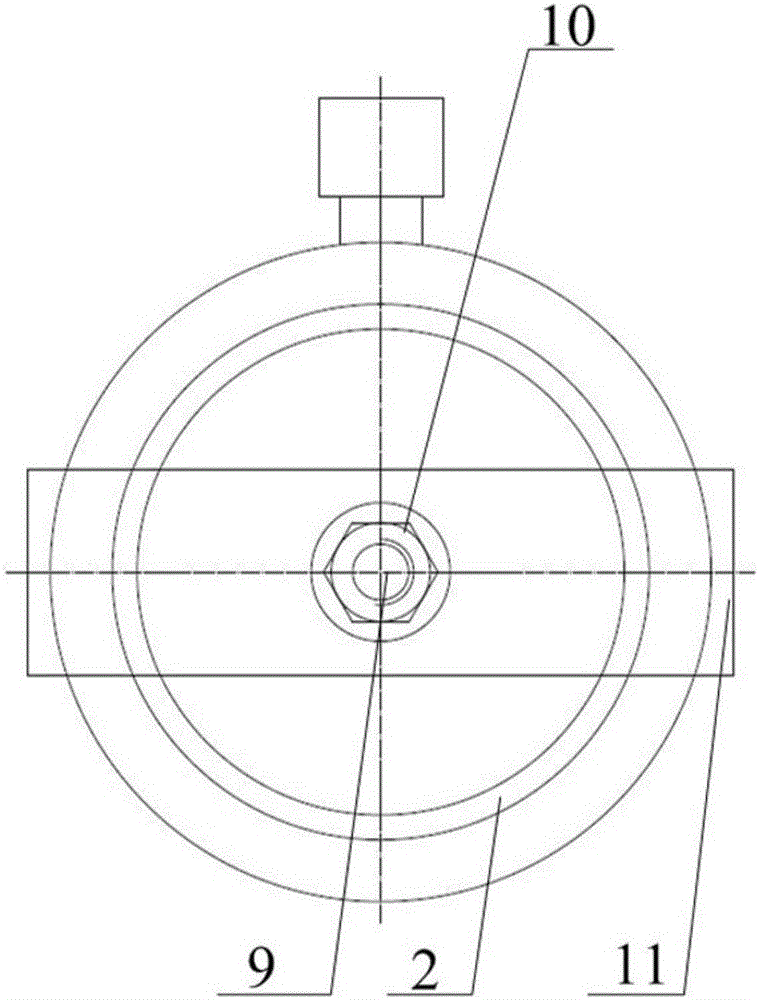 Device for milling left bearing pedestal and right bearing pedestal