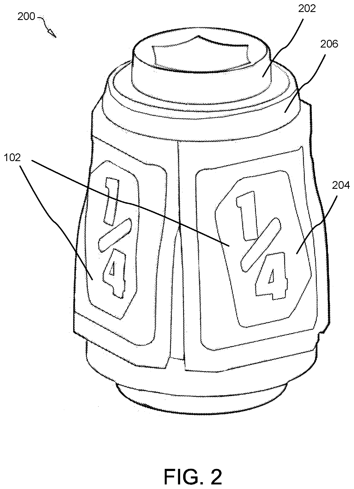 Anti-roll socket wrench sleeve and socket size indicator