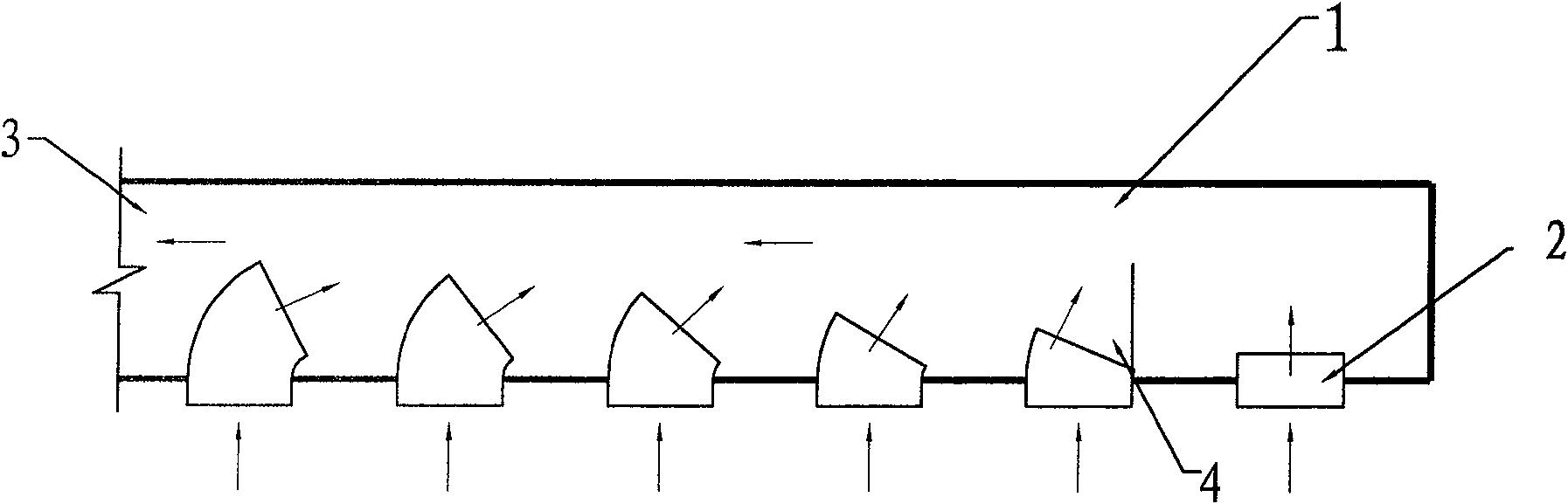 Ventilating current equalizer