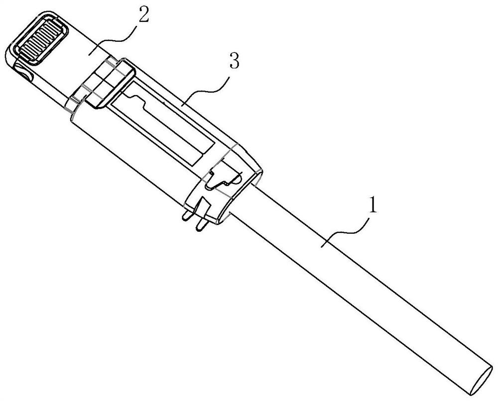 A data line and its processing method