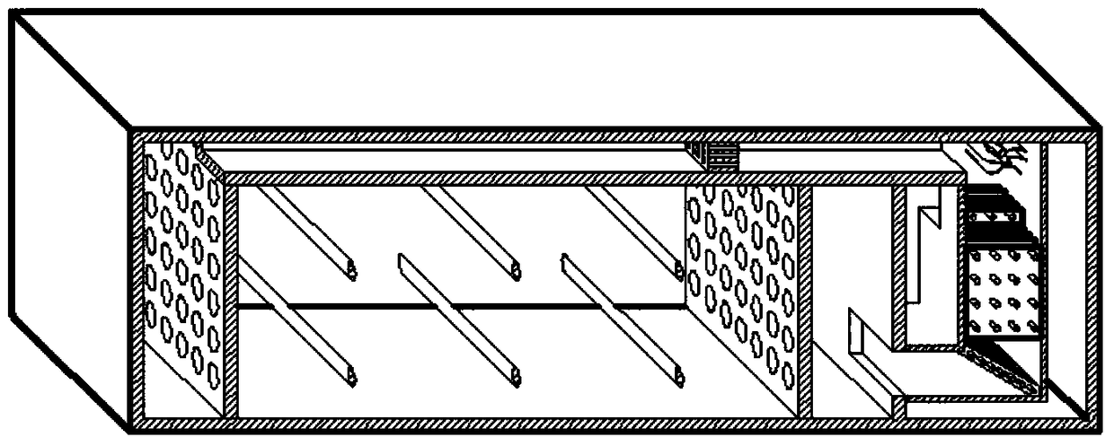 A heat pump drying device for edible fungus with parallel air supply on the drying surface