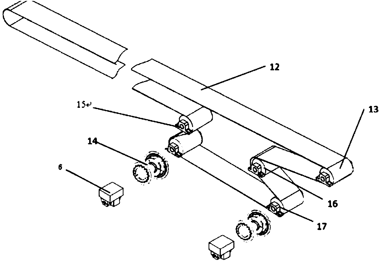 Bulk conveyor adopting variable-thickness planetary gearbox