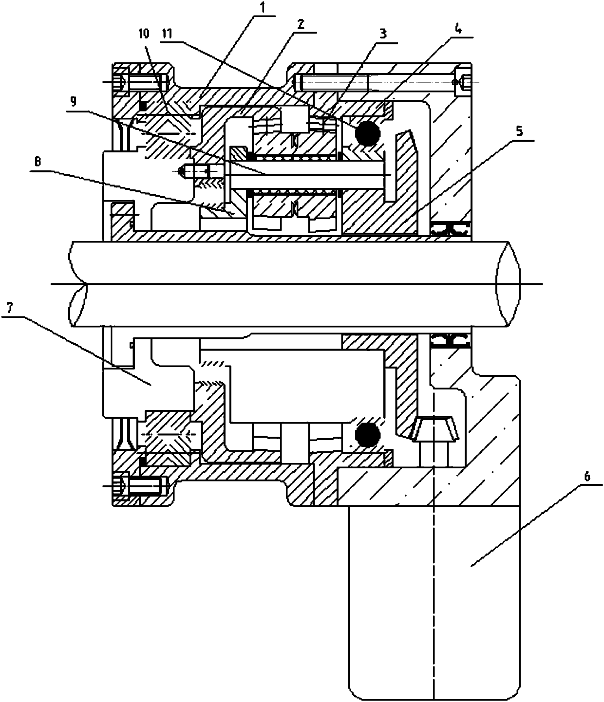 Bulk conveyor adopting variable-thickness planetary gearbox